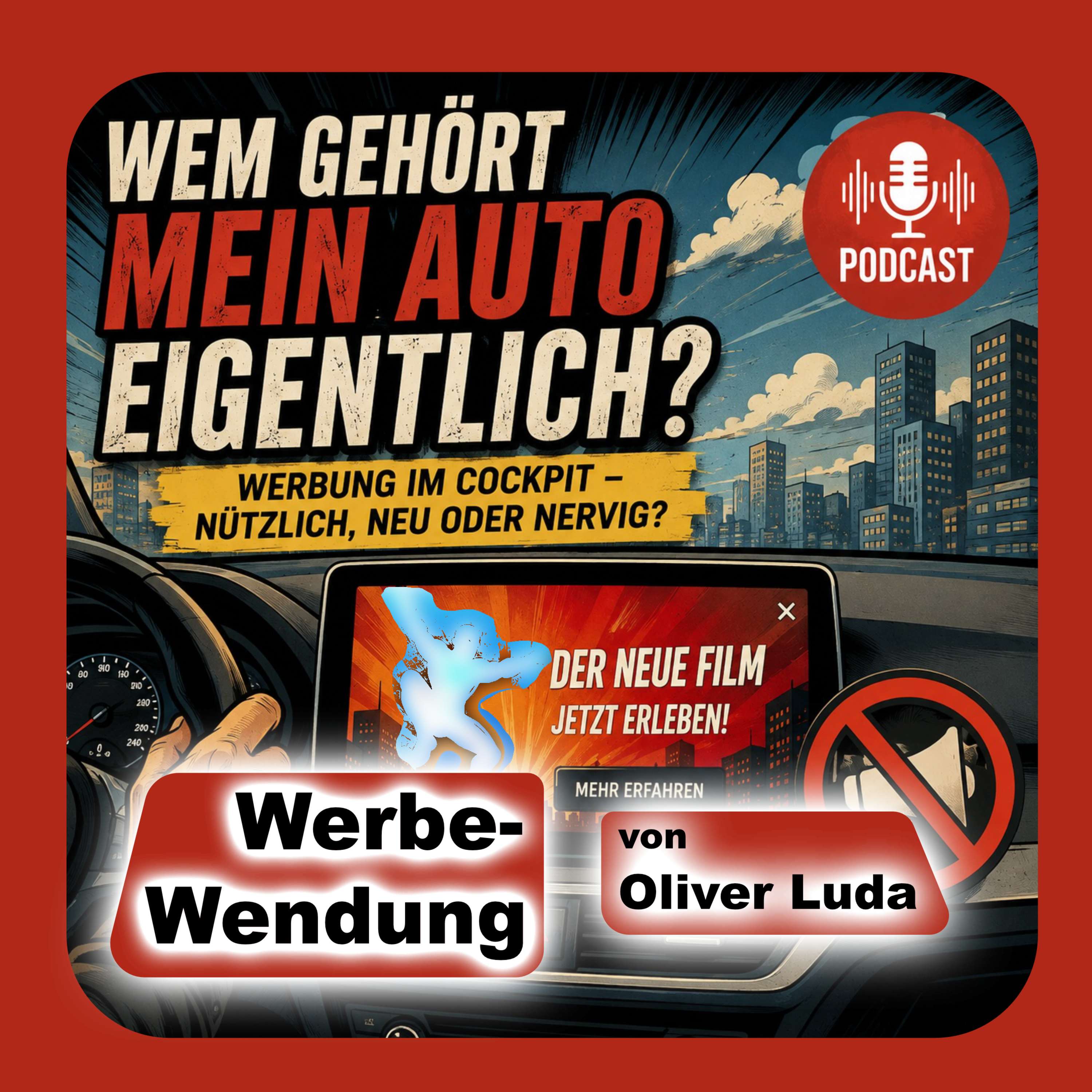 <p>Werbung auf Webseiten kennen wir längst. Werbung auf dem Smartphone ebenfalls.</p><p>Aber was ist mit Werbung <strong>im eigenen Auto</strong>?</p><p>In der aktuellen Folge der <strong>Werbe-Wendung</strong> gehe ich einer grundsätzlichen Frage nach:</p><p><strong>Wem gehört ein Fahrzeug eigentlich noch, wenn der Hersteller nach dem Kauf Werbeinhalte auf dem Display anzeigen kann?</strong></p><p>Es geht nicht um einen einzelnen Werbespot. Es geht um Eigentum, Opt-in, Verkehrssicherheit und die Frage, wo die Grenze zwischen Software-Update und Vermarktungsplattform verläuft.</p><p>🎙️ Die neue Podcast-Folge ist jetzt online.</p><p>#Podcast #Werbung #Marketing #Automobil #Digitalisierung #Datenschutz #Verkehrssicherheit #ConnectedCar #WerbeWendung</p>
