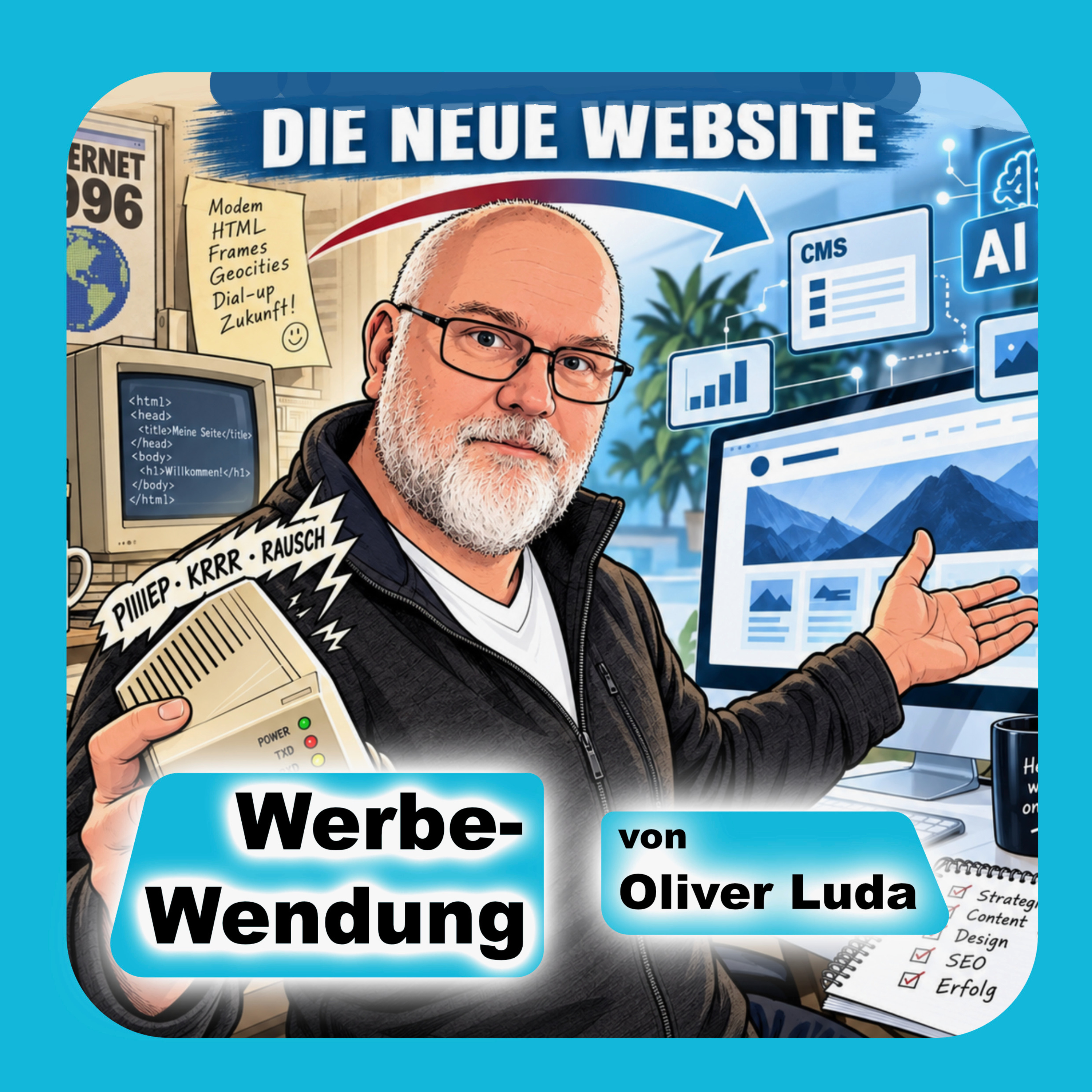 <p>🌐 Von handgeschriebenen HTML-Seiten und piependen Modems bis zur KI-gestützten Website: luda.de begleitet mich seit 1997.</p><p>Jetzt war es Zeit für einen grundlegenden Neustart. Nicht nur technisch und gestalterisch – vor allem musste aus einem über Jahrzehnte gewachsenen Bauchladen wieder ein klar strukturierter Unternehmensauftritt werden.</p><p>In der neuen Folge der „Werbe-Wendung“ erzähle ich, wie KI mich beim Relaunch unterstützt hat, warum SEO allein künftig nicht mehr ausreicht und weshalb eine neue Website oft auch eine Bestandsaufnahme des eigenen Unternehmens ist.</p><p>🎧 Jetzt anhören und die neue Website unter <strong>www.luda.de</strong> besuchen.</p><p>#WerbeWendung #WebsiteRelaunch #KünstlicheIntelligenz #GEO #SEO #Contao #Webdesign</p>
