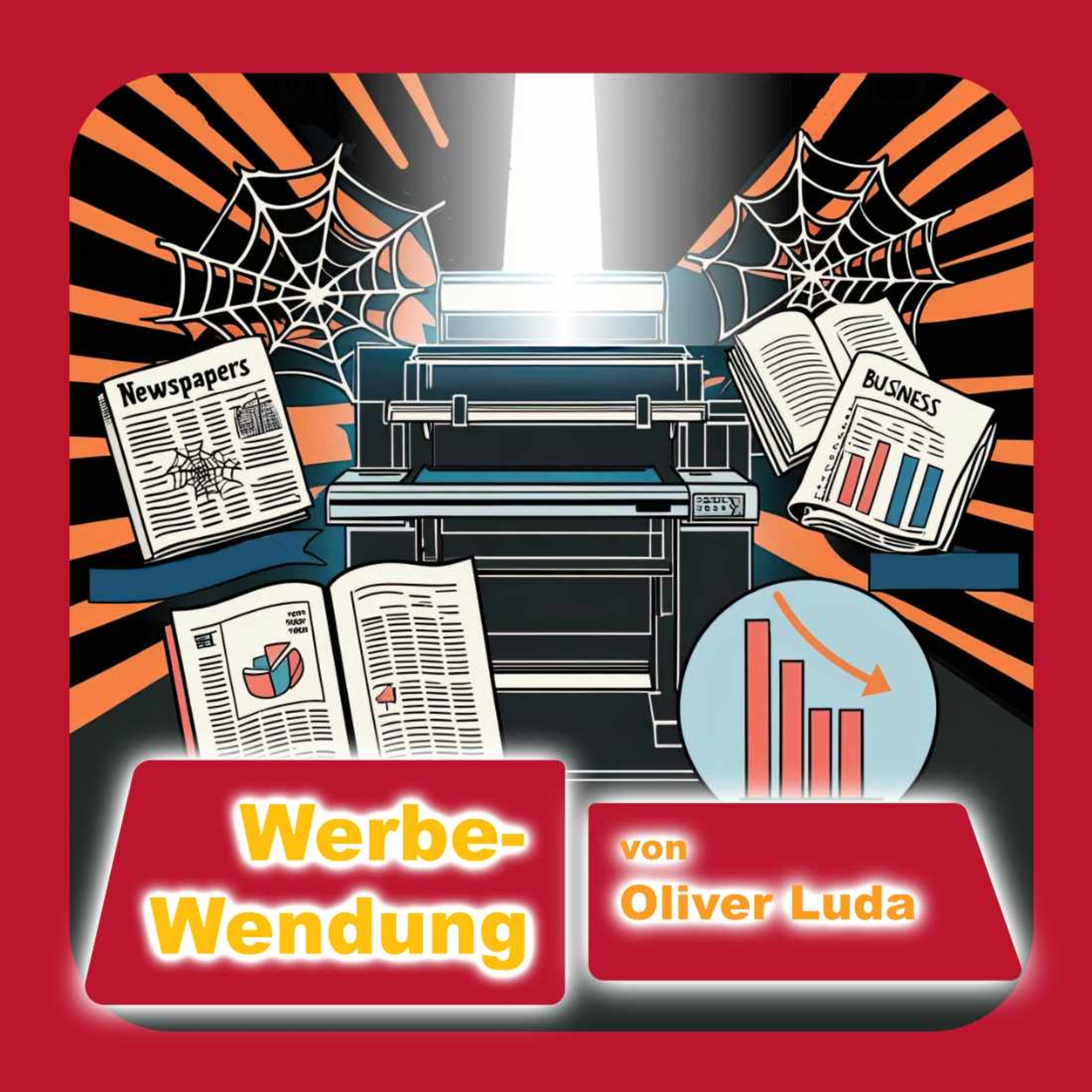 <p>Podcast-Episode: Das große Verlags- und Druckereisterben in Deutschland – Zahlen, Ursachen und die Zukunft der Branche

Willkommen zu Podcast Werbe-Wendung! Heute widmen wir uns einem Thema, das die deutsche Medienlandschaft tiefgreifend verändert: das anhaltende Verlags- und Druckereisterben. Warum schließen immer mehr Druckereien? Warum kämpfen selbst traditionsreiche Verlage ums Überleben? Und was bedeutet das für die Zukunft des gedruckten Wort
Wir werfen einen Blick auf die aktuellen Zahlen, analysieren die Ursachen und diskutieren mögliche Entwicklungen. </p><p>#druckereien #printmarkt-deutschland #druckereien-insolvenz</p>
